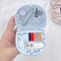 1pc Mini Sewing Box Portable Small Sewing Kit Mini Scissors Button Thread Sewing Supplies