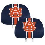 Fanmats 62037 Auburn Tigers Printed Head Rest Cover Set - 2 Pieces