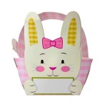 Pink Bunny Box Basket Pack Of 2