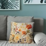 Chic Modern Polyester Throw Pillow Cover - Solid Color Square Cushion Case With Zipper Closure For Living Room & Bedroom Decor -