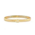 Extension Bracelet Yellow Pvd With 1 Oval