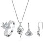 S925 Sterling Silver Three Piece Combination Set