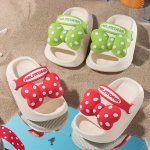 Trendy Cute Bowknot Open Toe Sandals For Baby Girls Breathable Wear-resistant Non-slip House Shoes For All Seasons