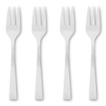 @home Contemp Cutlery Cake Fork Hangsell Set Of 4 Silver