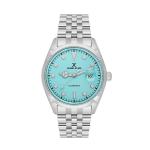 Exclusive Turquoise Dial 3 Hands-date Watch