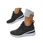 Womens Shoes Casual Slip Ons Women's Walking Shoes Cushion Running Tennis Non-slip Comfortable Breathable Workout Gym Sports Ath