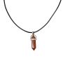 Bullet Stone Necklace - Gold Sand