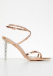HUBBLY2 Ankle Tie Heel - Rose Gold