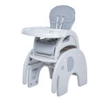 Arlo 2 In 1 Elephant High Chair Grey