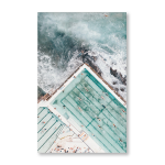 Beach Pool Aerial Art Print - A3