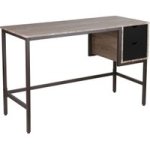 Rampart Office Desk With Two Drawers- Powder Coated Steel- Adjustable Feet
