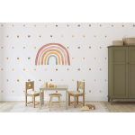Kikki & Frankie Wall Decal Packs Rusty Dusty Irregular Dots Wall Pattern Decals