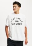 Cotton On Box Fit Graphic T-Shirt - White Marle stolkholm Sessions