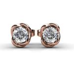 DESTINY Sarah Earrings With Swarovski Crystals - Rose