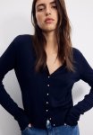 Knitted Cardigan - Navy Blue