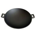 Lifespace Large Cast Iron Wok - 37CM