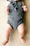 Gray Knitted Romper