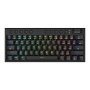 Redragon Horus MINI Pro 61KEY Wireless Bluetooth Red Switch Rgb Low Profile Gaming Mechanical Keyboard - Black