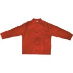 Red Chrome Leather Welder's Jacket Large