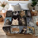 Maine Coon Pattern Flannel Blanket MCFB1