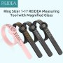 1PC Ring Sizer 1-17 Reidea Measuring Tool With Magnified Glass Reusable Finger Size Gauge For Diy Rings Making Jewelry Sizing Tool Usa Rings Size
