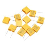 Patikil Safety Capacitors 12 Pack 0.1UF Ac 275V 10MM Pin Pitch 13X12X6MM Polypropylene Film Capacitor Assortment Kit For Diy Ele