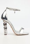 Tower 1 Stiletto Heel - Silver