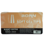 Soft Gel Tips Full Cover Short Coffin 550 Piece - Nails By Nicole