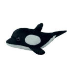 Plush Black & White Whale