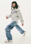 Denim Cargo Trousers - Light Denim Blue