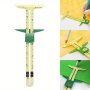 5-in-1 Sliding Gauge With Nancy - High-Quality Sewing & Patchwork Measuring Tool Tailor's Ruler Accessory For Home Use Yellow