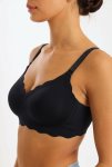 Jelly Wireless Padded Bra Seamless Deep V Push Up Comfort Bra