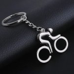 Silvery Color Metal Bicycle Cycling Keychain Bike Keyring