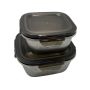 2-PIECE Stainless Steel Food Containers - F49-8-659