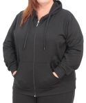 Ladies Plain Hoody - 6XL Black