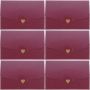 20PCS Small Colored Envelopes For Greeting Cards 10.5X7CM Pearl Purple Red