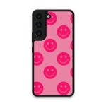 Custom Printed Tpu Cases - Samsung Galaxy S22 5G & 39 Hot Pink Smiley& 39 By