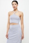 Crossover Crop - Soft Grey