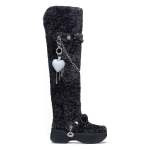 Classic Unfurgettable Leopard Knee High Boot - Black leopard W10