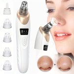Blackhead Remover Pore Vacuum Facial Pore Cleaner - 5 Suction Power 5 Probes USB Rechargeable Blackhead Vacuum Kit Electric Acne
