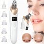 Blackhead Remover Pore Vacuum Facial Pore Cleaner - 5 Suction Power 5 Probes USB Rechargeable Blackhead Vacuum Kit Electric Acne Extractor Tool For Adult Holiday Gift