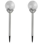 - Stainless Steel Crackle Ball 1 Lumen Pack Of 2