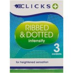 Clicks Condoms Ribbed & Dotted 3S