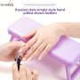 Lusluking Foldable Manicure Hand Pillow Support - Ergonomic Wrist Rest For Nail Technicians Durable Plastic Easy Storage Alcohol-free 1PC