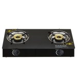 Ailyons Glass Top Double Burner Gas Stove 385W X 705L X 95H