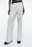 Canvas Cargo Trousers - White