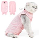 Cat Recovery Suit Cat Onesie For Cats After Surgery Breathable Cat Surgery Recovery Suit Female For Abdominal Wounds Kitten Reco