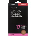 Clicks Extra Sheer Knee High Beige