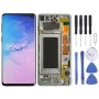 LCD Screen And Digitizer Full Assembly With Frame For Galaxy S10 White