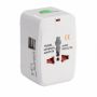 Charge Multiple Devices Generic Travel Adapter 931E With Dual USB And 1 Tpc